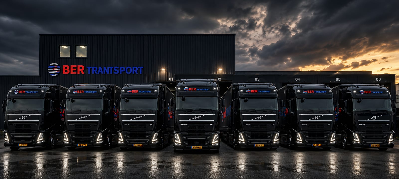 Standtrailers van BER Transport